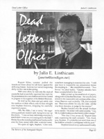 Dead Letter Office