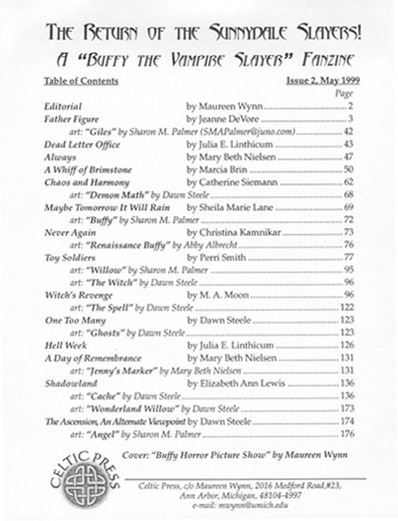 zine title page